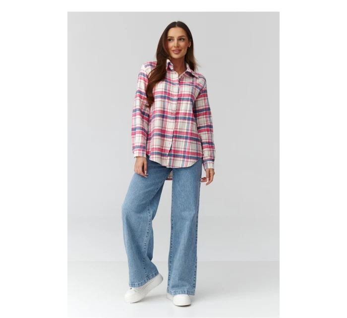 Košile s dlouhým rukávem  model 224093 Makadamia