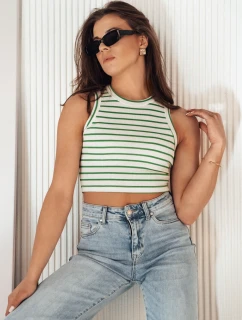 Dámský pruhovaný top STELLA MAE white FashionStreet RY2271