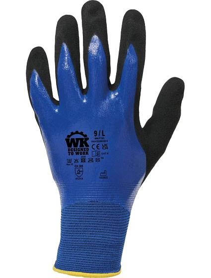 WK WKP 703 Pracovní rukavice chránící před vlhkostí 20.703W royal blue WK WKP 703 Pracovní rukavice chránící před vlhkostí 20.703W royal blue