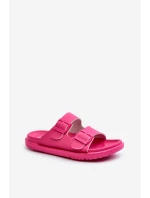 Lehké pěnové dámské žabky s přezkami Big Star NN274A754 Fuksie Lehké pěnové dámské žabky s přezkami Big Star NN274A754 Fuksie
