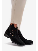 Dámské Botky S Na Zip Černé model 21668174 - S.Barski