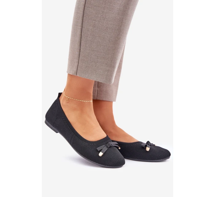 Síťované Baletky S Mašlí Černé model 21683025 - Boto