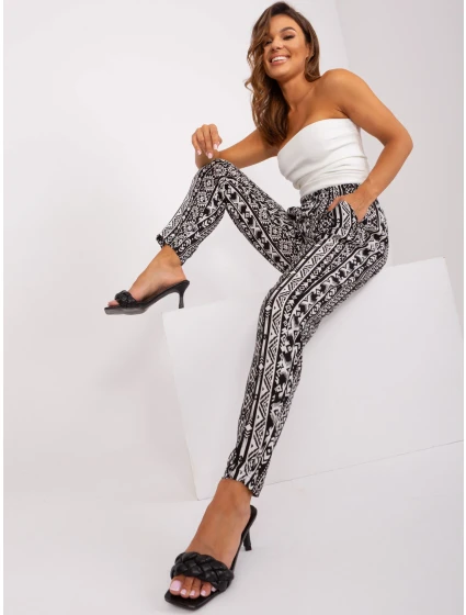 Kalhoty D73770M61869O černobílé Kalhoty D73770M61869O černobílé