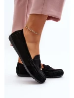 Dámské semišové klasické mokasíny černá Ontala Dámské semišové klasické mokasíny černá Ontala