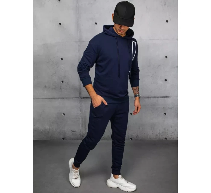 Pánské tmavě modré tepláky Dstreet AX0682 Pánské tmavě modré tepláky Dstreet AX0682