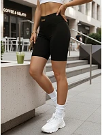 Dámské cyklistické šortky s vysokým pasem, černé, FashionStreet SY0580