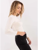 Tenká halenka v barvě ecru s kašmírem (21818)