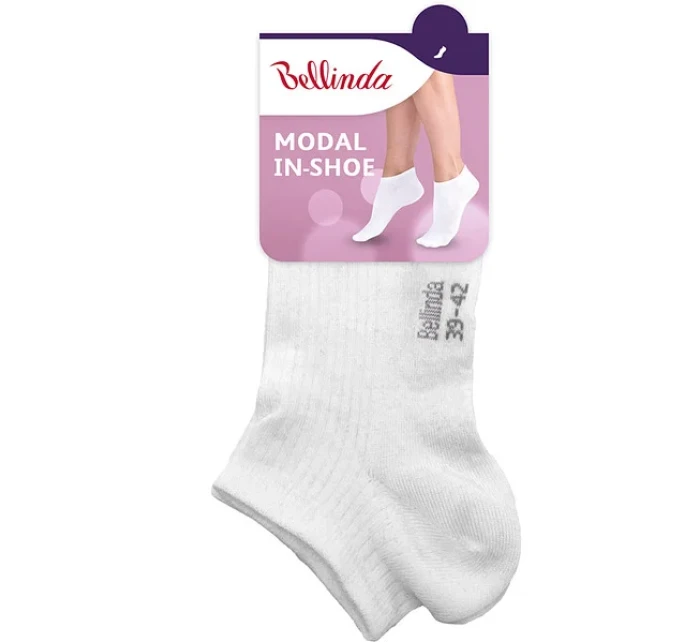 Dámské ponožky z modalu MODAL IN-SHOE SOCKS - BELLINDA - bílá Dámské ponožky z modalu MODAL IN-SHOE SOCKS - BELLINDA - bílá