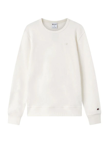 Pánská mikina Crewneck Sweatshirt cream pánské model 22119666 - CHAMPION Pánská mikina Crewneck Sweatshirt cream pánské model 22119666 - CHAMPION