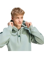 Bluza męska adidas Essentials 3-Stripes Fleece Hoodie jasnozielona KY4172 pánské