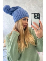 Fleecová čepice Paulina model 18750165 dark denim - K-Fashion Fleecová čepice Paulina model 18750165 dark denim - K-Fashion