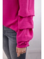 Španělská halenka s ozdobnými rukávy fuchsie Španělská halenka s ozdobnými rukávy fuchsie