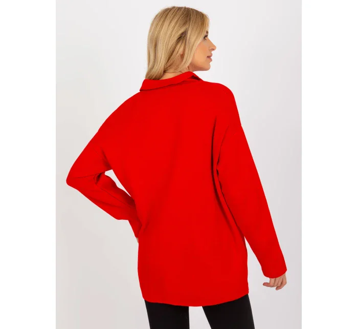 Dámský svetr LC SW  červená  model 18140329 - FPrice