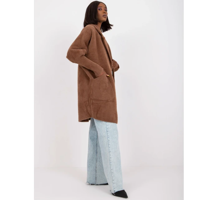 Dámský kabát MBM PL model 21321652 hnědý - FPrice Dámský kabát MBM PL model 21321652 hnědý - FPrice