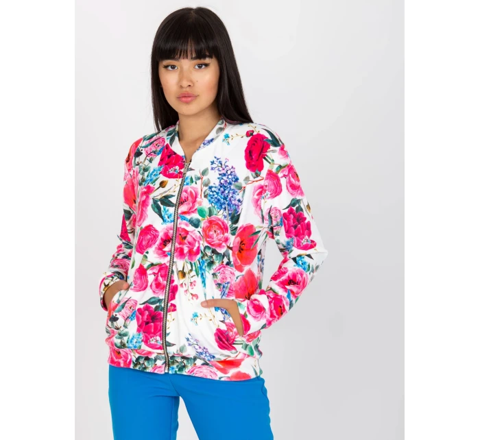 Mikina RV BL 8116.86P bílá a růžová