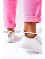 Women's Leather Sneakers BIG STAR II274055 White Women's Leather Sneakers BIG STAR II274055 White