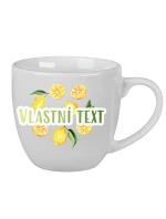 Personalizovaný keramický hrnek 400 ml s ovocem a textem Personalizovaný keramický hrnek 400 ml s ovocem a textem