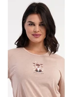 Dámské pyžamo dlouhé model 21748295 - Vienetta Dámské pyžamo dlouhé model 21748295 - Vienetta