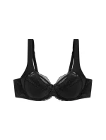 Dámská podprsenka Modern Lace+Cotton W02 - BLACK - černá 0004 - TRIUMPH Dámská podprsenka Modern Lace+Cotton W02 - BLACK - černá 0004 - TRIUMPH