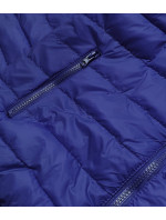 Tmavě modrá lehká prošívaná dámská bunda model 17987579 - J.STYLE
