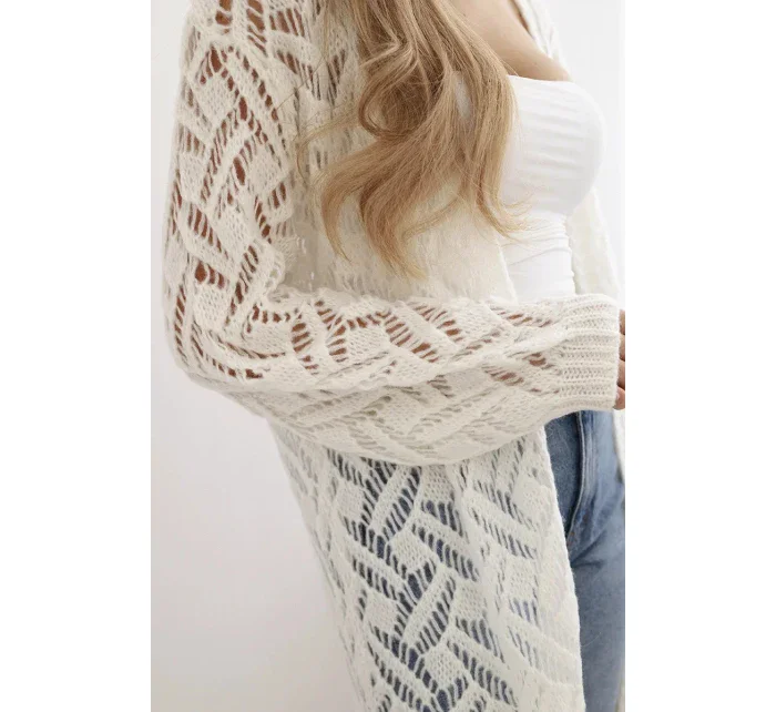 Svetr dlouhý kardigan Super model 20247433 - K-Fashion