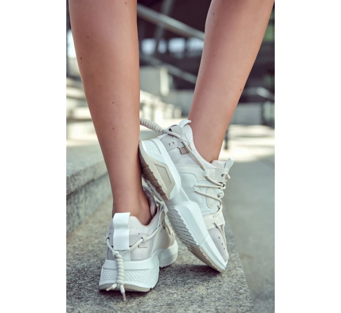 Dámské Tenisky Sportovní Boty Béžove model 21588026 - Boto Dámské Tenisky Sportovní Boty Béžove model 21588026 - Boto