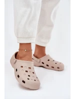 Dámské Pěnové Pantofle Béžové model 21698082 - Boto Dámské Pěnové Pantofle Béžové model 21698082 - Boto