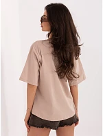 T shirt RV BZ model 22097718 ciemny bezowy - FPrice