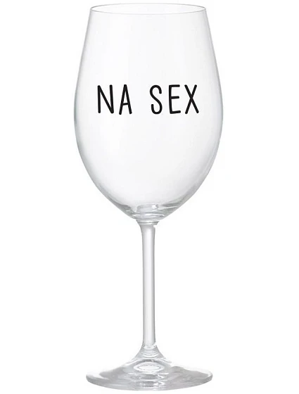 NA SEX - čirá sklenice na víno 350 ml NA SEX - čirá sklenice na víno 350 ml