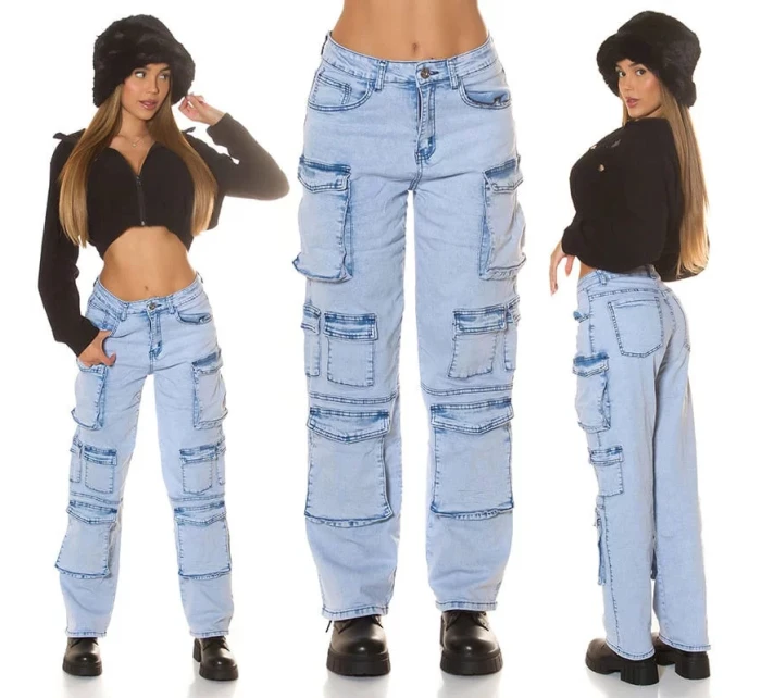 Sexy džíny model 21178085 světle modré - Koucla