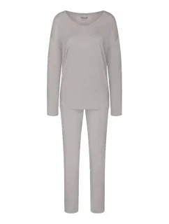 Dámské pyžamo Timeless Sensuality PK LSL - GRAY -  šedé 7816 - TRIUMPH