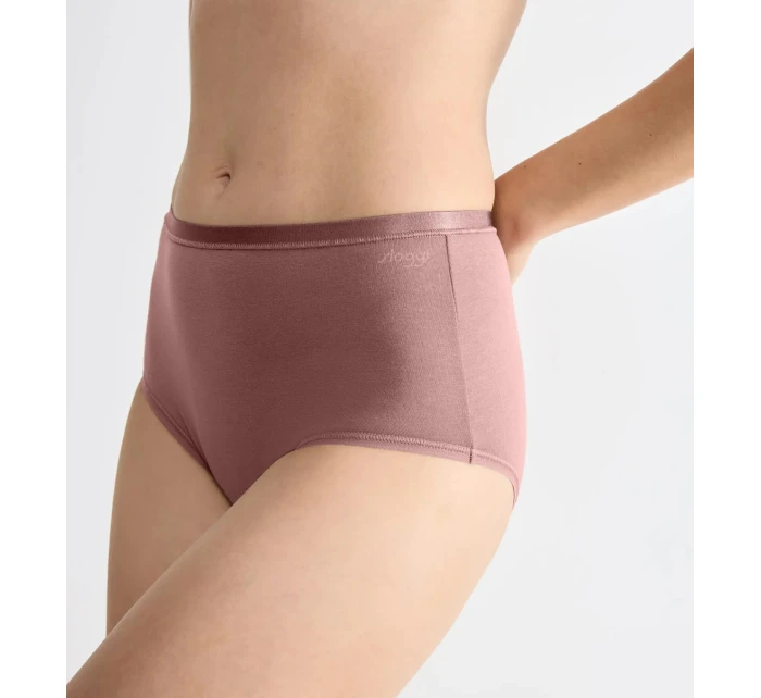 Dámské kalhotky GO Daily Cotton Highwaist - BROWN - sv. hnědé 1141 - SLOGGI Dámské kalhotky GO Daily Cotton Highwaist - BROWN - sv. hnědé 1141 - SLOGGI