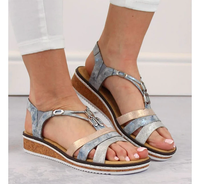 Pohodlné sandály W model 22050656 - Rieker Pohodlné sandály W model 22050656 - Rieker