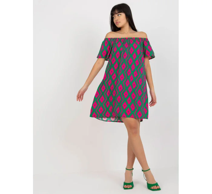 Dámské šaty D73771R30145J zelená - FPrice Dámské šaty D73771R30145J zelená - FPrice