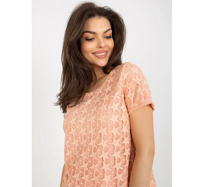 Šaty LK SK 1119.96 broskví