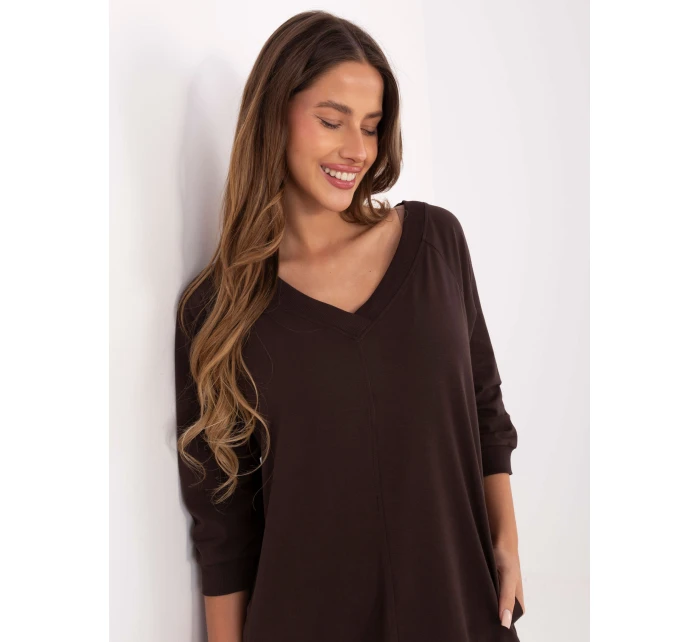 RV šaty SK 7203.35P tmavě hnědé