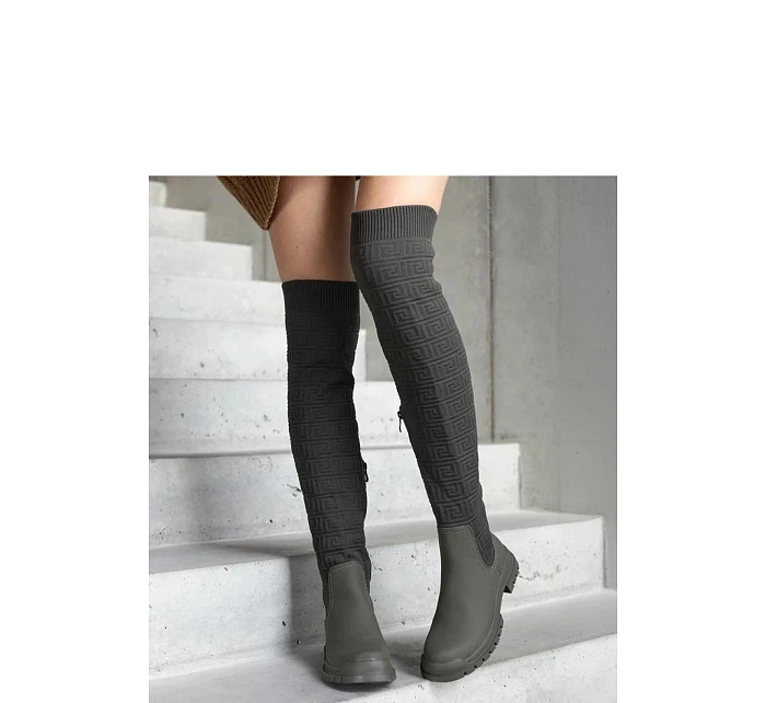 Dámské kozačky zelené - Solea model 22069762