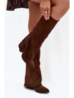 Kozačky na podpatku model 222537 Step in style Kozačky na podpatku model 222537 Step in style