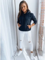 Dámská mikina s kapucí BASIC navy blue FashionStreet BY0561z