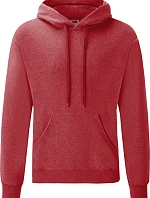 Fruit of the Loom Classic Hooded Sweat Mikina s kapucí 16.2208 heather red
