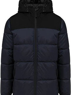 Kariban K 6163 Prošívaná bunda s kapucí 20.6163 navy/black