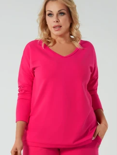 Italská móda Madri long barva:fuchsiová