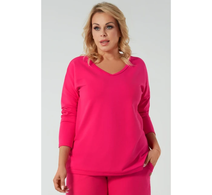 Italská móda Madri long barva:fuchsiová Italská móda Madri long barva:fuchsiová