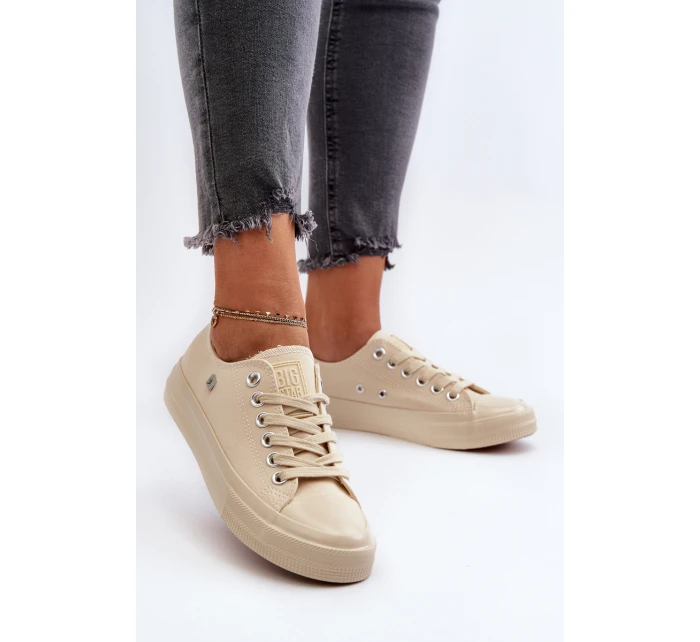 Klasické Dámské Tenisky Big Star NN274286 Bežové Klasické Dámské Tenisky Big Star NN274286 Bežové