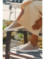 Dámské Textilní Tenisky Big Star RR274795 Béžové Dámské Textilní Tenisky Big Star RR274795 Béžové