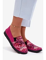 Dámské nazouvací kožené polobotky Maciejka 03512-73 Fuksie