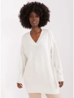 Sweter BA SW model 19341442 ecru - FPrice Sweter BA SW model 19341442 ecru - FPrice