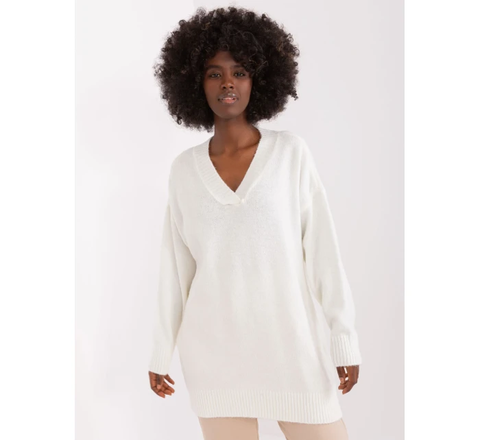 Sweter BA SW model 19341442 ecru - FPrice Sweter BA SW model 19341442 ecru - FPrice