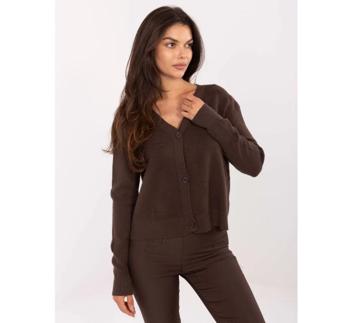 Sweter IT SW model 21302477 ciemny brązowy - FPrice