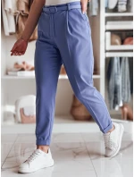 Ležérní dámské plisované kalhoty s páskem PLISSO modrá FashionStreet UY2517 Ležérní dámské plisované kalhoty s páskem PLISSO modrá FashionStreet UY2517